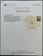Load image into Gallery viewer, Conrad Hilton Autographed Signed Letter Hilton Letterhead + Family Card LOA