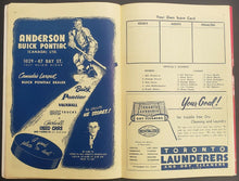 Load image into Gallery viewer, 1954 Maple Leaf Gardens Stanley Cup Semi Final Program Toronto Leafs v Red Wings