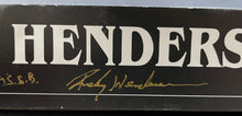 Load image into Gallery viewer, 1988 Rickey Henderson + Mookie Wilson Signed Event Name Plate Autographed JSA