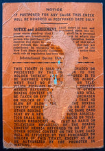 Load image into Gallery viewer, 1950 Heavyweight Championship Boxing Program + Ticket Joe Louis From Retirement