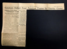 Load image into Gallery viewer, 1933 Ottawa Auditorium NHL Charity HKY Program Ottawa Senators vs Amateur Teams