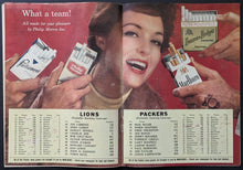Load image into Gallery viewer, 1959 Detroit Lions vs. Green Bay Packers City Stadium NFL Football Program Vtg