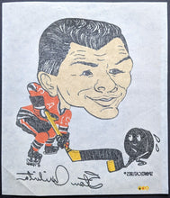 Load image into Gallery viewer, 1970-71 Kelloggs Sporticatures Iron-on Transfers Complete Set of 6 NHL Hockey