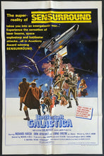 Load image into Gallery viewer, 1979 Vintage Battlestar Galactica Movie Poster US Release Glen Larson Sci-Fi