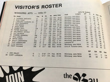 Load image into Gallery viewer, 1977 WHA Hockey Game Program Edmonton Oilers Winnipeg Jets Bobby Hull Cover