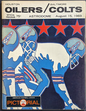 Load image into Gallery viewer, 1969 Baltimore Colts vs. Houston Oilers Vintage Football Program Astrodome NFL