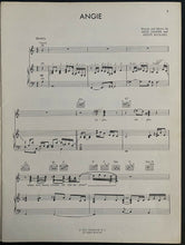 Load image into Gallery viewer, 1973 Rolling Stones Angie Sheet Music Mick Jagger Cover Keith Richards