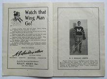 Load image into Gallery viewer, 1932 Montreal Forum NHL Program Montreal Maroons vs NY Rangers Lionel Conacher