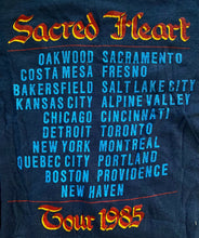 Load image into Gallery viewer, Ronnie James Dio Sacred Heart Tour 1985 Concert T-Shirt Original Vintage Large