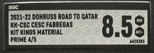 Load image into Gallery viewer, 2021-22 Donruss Road to Qatar Cesc Fabregas Kit Kings Material Prime 4/5 SGC 8.5