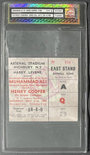 Load image into Gallery viewer, 1966 Muhammad Ali vs Henry Cooper Boxing Ticket Heavyweight Championship Vintage