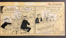 Load image into Gallery viewer, 1979 Al Smith Original Comic Strip Rural Delivery Artwork Vintage Mutt And Jeff