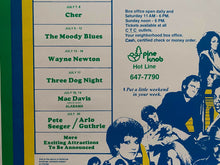 Load image into Gallery viewer, 1981 Pine Knob Concert Poster Authentic Original Cher Pete Seeger Beach Boys +