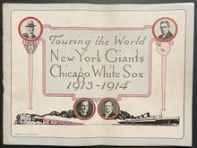 Load image into Gallery viewer, 1913-14 New York Giants/Chicago White Sox World Tour Program Vintage Baseball