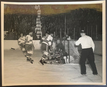 Load image into Gallery viewer, Type 1 New York Rangers vs Montreal Canadiens Action B&W Photo NHL Hockey VTG