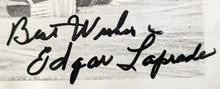 Load image into Gallery viewer, 1946 Edgar Laprade Autographed Signed Photo Madison Square Garden NHL Hockey VTG
