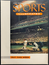 Load image into Gallery viewer, 1954 Sports Illustrated 10" x 14" Promotional Ad First Issue Eddie Mathews Cover