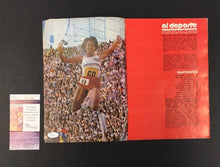 Load image into Gallery viewer, 1972 Teofilo Stevenson Auto Cuban Publication Of Performance In Olympics JSA