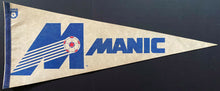 Load image into Gallery viewer, 1981-83 Montreal Manic Full Size Vintage NASL Soccer Team Pennant Defunct Rare