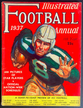 Load image into Gallery viewer, 1937 Vintage Illustrated Football Annual Magazine All American College Football