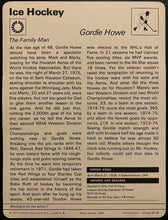 Load image into Gallery viewer, 1977 NHL Hockey Editions Rencontre Lausanne Card Houston Aeros Gordie Howe