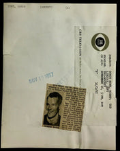 Load image into Gallery viewer, 1957 Gordie Howe Mr Hockey + Ted Lindsay CBS Studio Photo Detroit Red Wings NHL