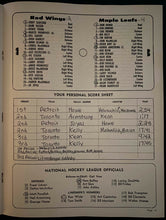 Load image into Gallery viewer, 1963 Stanley Cup Finals NHL Hockey Program Game 4 Leafs vs Detroit Red Wings