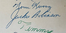 Load image into Gallery viewer, 1956 Sports Celebrity Dinner Program Signed x17 Jackie Robinson Autographed LOA
