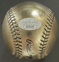 Load image into Gallery viewer, Cal Ripken Jr. Autographed Signed Unique Gold Rawlings Baseball Orioles JSA COA