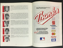 Load image into Gallery viewer, 1989 MLB Baseball Hall Of Fame Game Program + Ticket Bobby Bonds Bob Gibson
