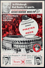 Load image into Gallery viewer, 1970 NLCS Games 1 & 2 Cincinnati Reds Pittsburgh Pirates Program MLB Baseball