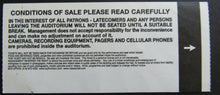 Load image into Gallery viewer, 2004 Massey Hall Brian Wilson "Smile" Ticket + Backstage Pass WEA Music Exec.