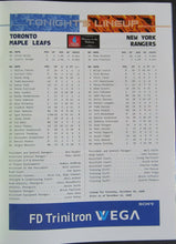 Load image into Gallery viewer, 1998 Maple Leaf Gardens NHL Program Toronto Leafs v NY Rangers Armstrong Gretzky