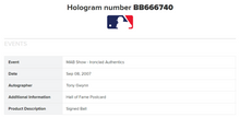 Load image into Gallery viewer, Tony Gwynn Autographed Signed MLB Hall of Fame Postcard PSA San Diego Padres