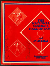 Load image into Gallery viewer, 1954 Baseball Hall Of Fame Multi Signed Program Cover MLB Allie Reynolds JSA LOA