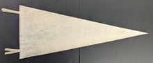 Load image into Gallery viewer, c1970 Vintage Full Size Vancouver Canucks Pennant w/ Attached Pin NHL Hockey