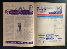 Load image into Gallery viewer, 1966 Montreal Forum NHL Hockey Program Canadiens vs Boston Bruins Bob Rousseau