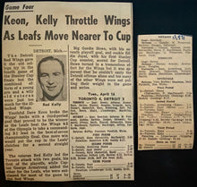 Load image into Gallery viewer, 1963 Stanley Cup Finals NHL Hockey Program Game 4 Leafs vs Detroit Red Wings