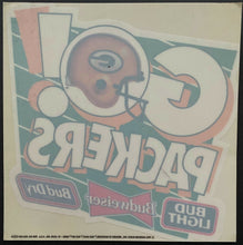 Load image into Gallery viewer, 1993 Go Packers NFL Football Decal + Green Bay Packers Schedule Vintage Sticker