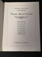 Load image into Gallery viewer, 1912 Extremely Rare Vintage Mutual Street Arena Grand Opening Souvenir Program