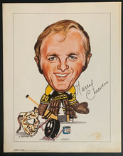 Load image into Gallery viewer, Circa 1970 Gerry Cheevers Sporticatures by Pelkowski Boston Bruins NHL Vintage