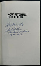 Load image into Gallery viewer, 1990 Bob Feller Signed HC Copy Now Pitching Autographed MLB Baseball HOFer Book