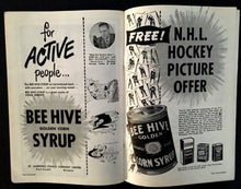 Load image into Gallery viewer, 1955 Maple Leaf Gardens NHL Hockey Program VTG Leafs vs Red Wings Harry Lumley