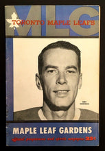 Load image into Gallery viewer, 1959 Maple Leaf Gardens NHL Hockey Program VTG Leafs vs Rangers Bert Olmstead