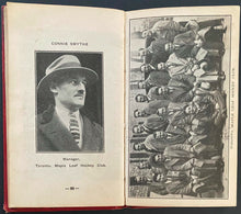 Load image into Gallery viewer, 1929-30 Hockey Hour Hard Cover Book + Photos Schedules Stats Seventh Edition