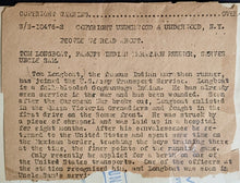 Load image into Gallery viewer, 1917 Vintage Type 1 Photo Edgar Laplante Tom Longboat Con-Man Historical Canada