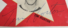 Load image into Gallery viewer, Tim Horton Autographed Cut Out Signed Index Card Toronto Maple Leafs LOA JSA