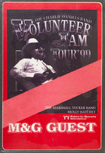Load image into Gallery viewer, 1999 The Marshall Tucker Band Molly Hatchet Guest Pass Jam Tour icert NM-MT 8
