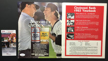 Load image into Gallery viewer, Pete Rose Autographed 1985 Cincinnati Reds MLB Yearbook Signed Photo Cover JSA