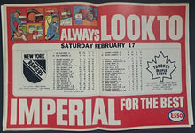 Load image into Gallery viewer, 1968 Maple Leaf Gardens New York Rangers Autographed x7 Program Signed HOF JSA